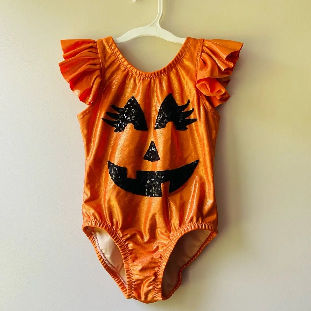 Etsy Pumpkin Dance Leotard